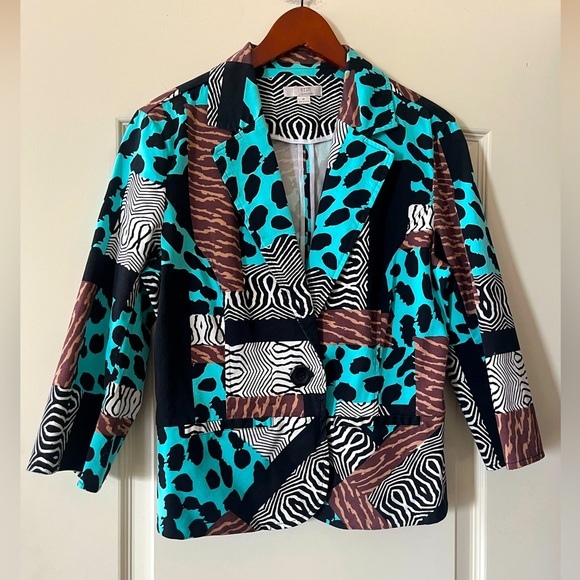 erin london Jackets & Blazers - Erin London Multicolor Patterned Women's Jacket Size Medium